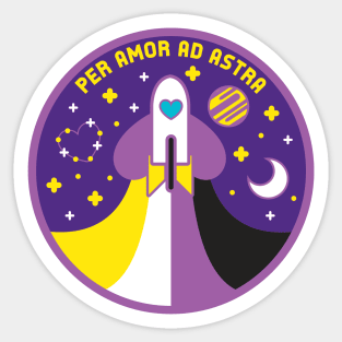 Space Pride - Nonbinary Flag Sticker